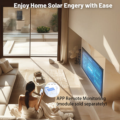 Sumry 3.6/4kW Hybrid Solar Inverter 24V – Pure Sine Wave, 110/120V, WiFi, Short Circuit Protection