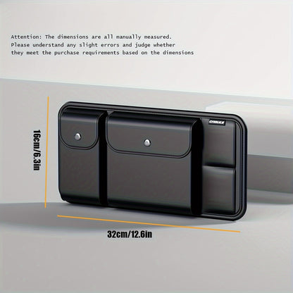Car Visor Storage – Multi-Functional Glasses Holder and Driver’s License, Ticket, Card Holder Storage Bag