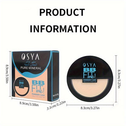 3 Color BB Cream Powder – Double-Layer Design for Oil Control and Concealing, Contains Plant Squalane for a Perfect Natural Makeup Look