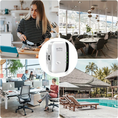 Boost Your WiFi Signal - Long Range Wireless Repeater Access Point, Up to 300Mbp