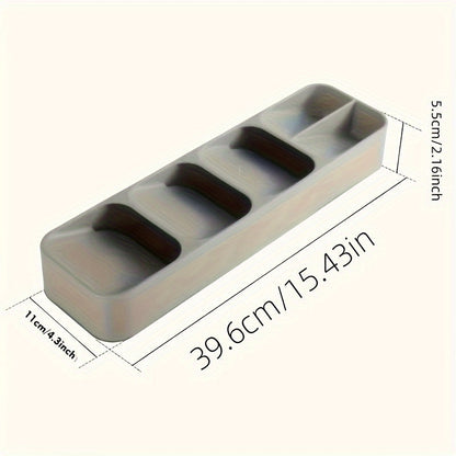 Utensil Tray – Multifunctional Knife and Fork Compartment Storage Box, Divided Cutlery Organizer for Kitchen Drawer, Counter, and Cabinet