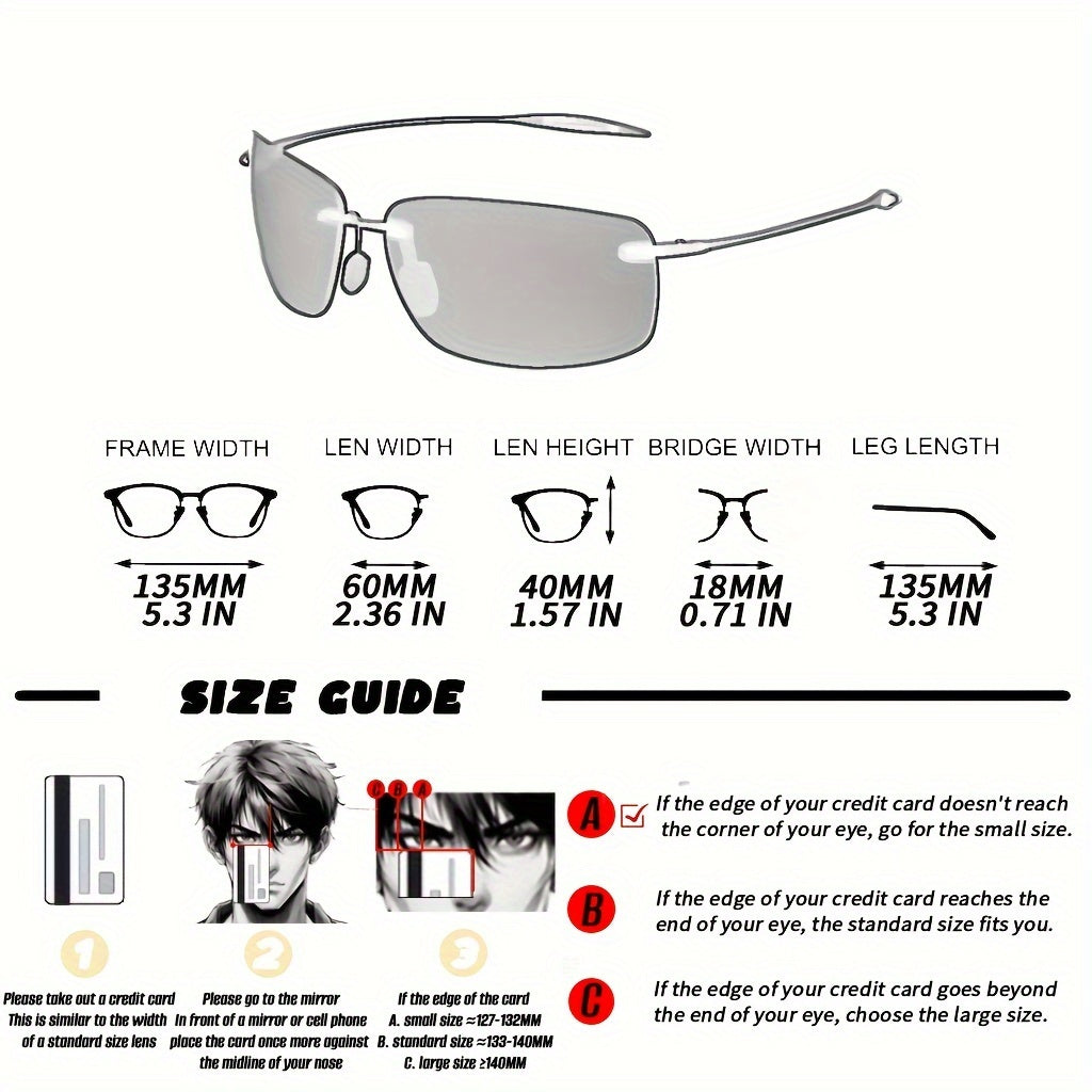 JULI MJ8009 Unisex Polarized Sports Glasses – Rimless TR90 Frame – Ideal for Cycling, Fishing, Golf, Surfing, and Driving