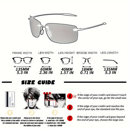 JULI MJ8009 Unisex Polarized Sports Glasses – Rimless TR90 Frame – Ideal for Cycling, Fishing, Golf, Surfing, and Driving