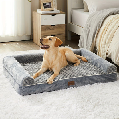 Orthopedic XL Dog Bed for Extra Large Dogs – Removable Washable Cover, Ideal for Crates
