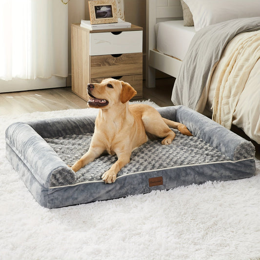 Orthopedic XL Dog Bed for Extra Large Dogs – Removable Washable Cover, Ideal for Crates