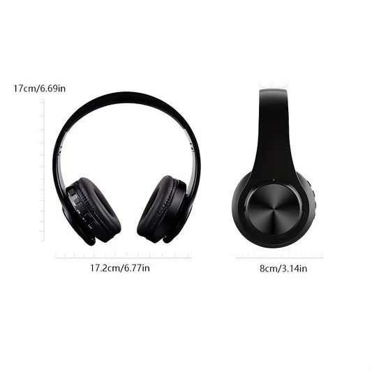 B39 Wireless Luminous Earphone Headwear - Supports Card and Cable Insertion, Wireless Functions, Includes Charging Cable, Audio Cable, and Manual