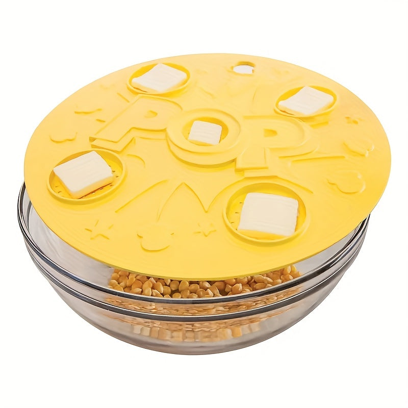 Silicone Microwave Popcorn Lid – Versatile Popcorn Flavored Kitchen Tool – Easy Flavoring Kitchen Supplies