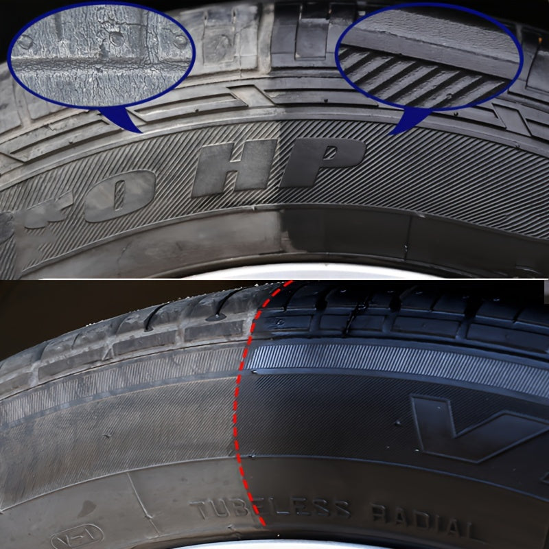 Black Shine Tire Wax - Durable, Long-Lasting Protection and Restoration Wax for Car, Bike, and Motorcycle Tires - Prevents Cracking, Whitening and Covers Scratches
