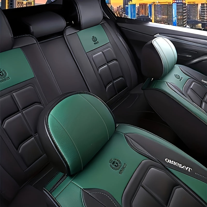 Universal Car Seat Cover – PU Leather Cushion Protector Mat for Sedan & SUV – Car Accessories – 1 Front Seat Cover