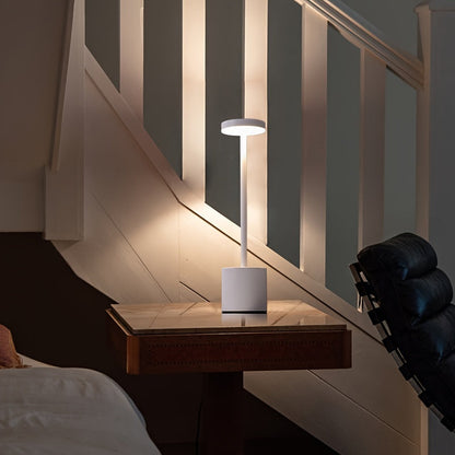 Modern Metal Desk Lamp - Touch Control LED with 3-Color Dimmable Lighting, USB Charging, Adjustable Brightness - Ideal for Bedroom, Living Room, Office and Home Decor