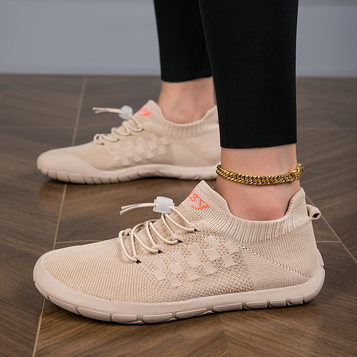 Women's Wide Toe Box Knit Sneakers: Comfortable Casual Walking Shoes