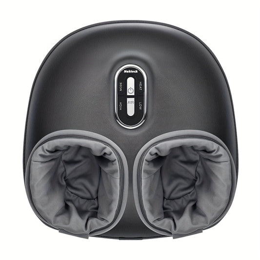 Shiatsu Foot Massager Machine – Deep Kneading, Heat & Air Compression for Foot Wellness (Gray)