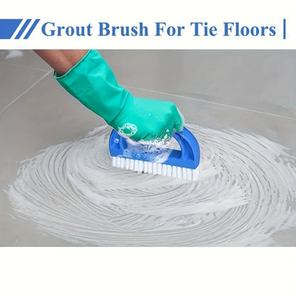 Hard Bristle Grout Cleaning Brush - Bathroom & Shower Tile Scrubber, Tile Cleaner Tool for Effective Grout Cleaning