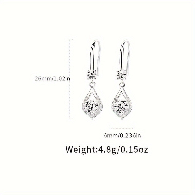 Silver-Plated Mozambique Drop Earrings – Elegant Jewelry for Professional Women
