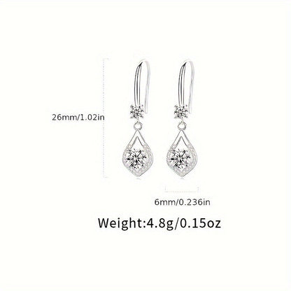 Silver-Plated Mozambique Drop Earrings – Elegant Jewelry for Professional Women