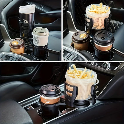 Car Cup Holder Expander – Adjustable Multifunctional Dual Cup Holder with Phone Holder and Aromatherapy Organizer – Ideal Gift for Thanksgiving, Christmas and New Year