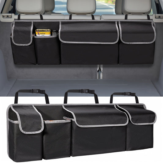 Universal Car Seat Back Storage Bag – Large Capacity Multi-Pocket Organizer, Durable 600D Oxford Cloth