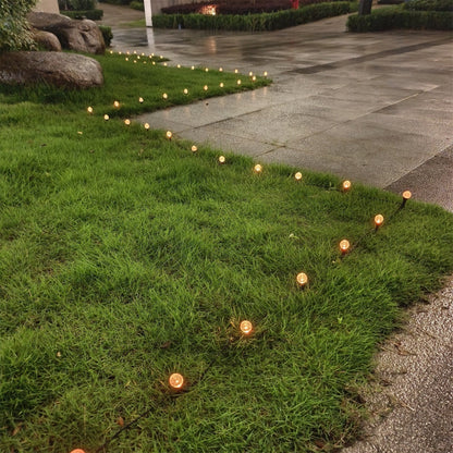 Solar Garden Path Lights - 15 LED Crystal Globe Stake Lights with Touch Control, Solar Powered, 600mAh Battery - Perfect for Garden, Camping, Independence Day, Christmas, Weddings, Parties