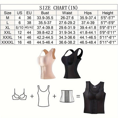 1pc 3-in-1 Waist Trainer Corset - Waist Trimmer and Shapewear