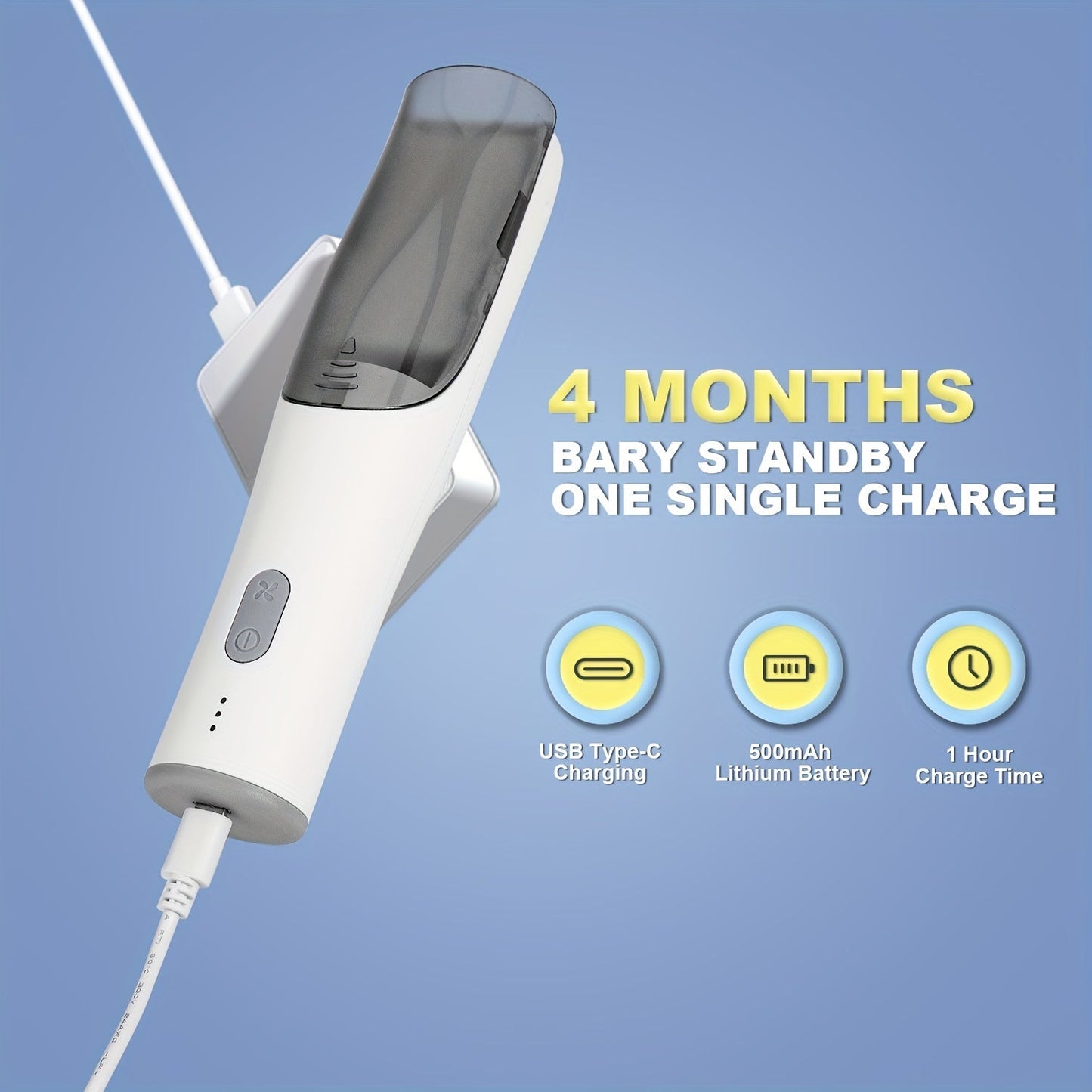 Professional Rechargeable Body Hair Trimmer Kit – Ultra Quiet, Auto Sucking, Smart Vacuum, Cordless, Fast Charging, LED Light, Travel-Friendly, Perfect for Beard, Body and Hair Cutting, Father's Day Gift
