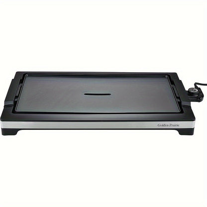 1600-1800W Electric Smokeless Indoor Grill - Fast Heating, Non-Stick, 5-Level Temperature Control | Dishwasher Safe, Cool-Touch Handles | Easy to Clean BBQ Grill for Indoor Cooking, Perfect for Family Gatherings