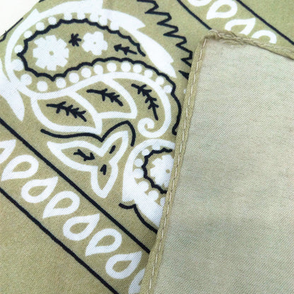 Unisex Cotton Bandana – Paisley Cowboy & Biker Headband, Wrist Wrap & Hair Scarf for Men & Women