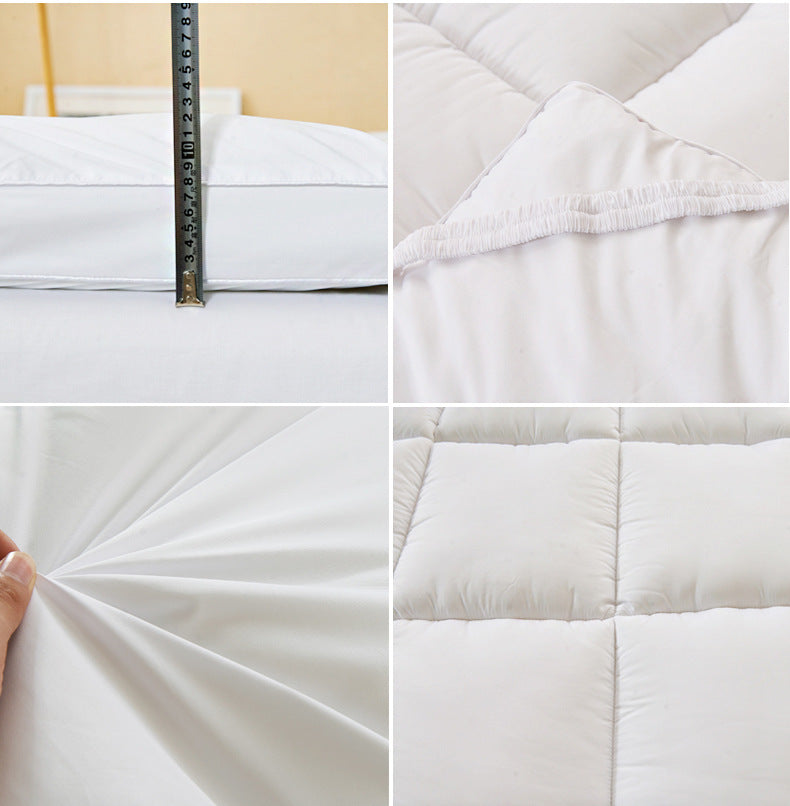 VESCOVO Thick Goose Down Fiber Mattress Topper – Single, Twin & Queen Size Bed Mattress Pad
