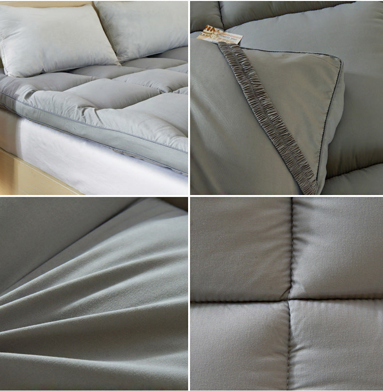 VESCOVO Thick Goose Down Fiber Mattress Topper – Single, Twin & Queen Size Bed Mattress Pad