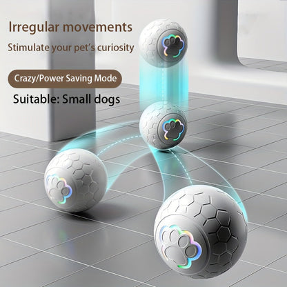 Smart Bounce Dog Toy Ball - Automatic, Interactive, Durable, Bite-Resistant, Electric Pet Toy for Indoor and Outdoor Play - Fun and Engaging for Dogs