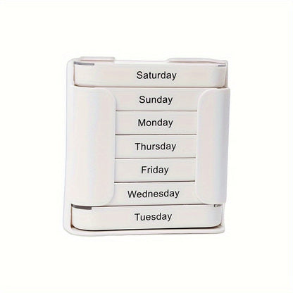 VANYARLIFE 7-Day Pill Organizer with AM/PM Compartments - Lightweight, BPA-Free Plastic, Ideal for Fish Oil & Vitamins