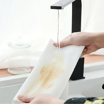 1 Roll (400 Sheets) Lazy Rag - Disposable Kitchen Paper Towel, Washable Wet and Dry Dual-Use Towel, Dishwashing Cloth, Non-Stick Oil Rag, Degreasing Towel, Household Cleaning Rag