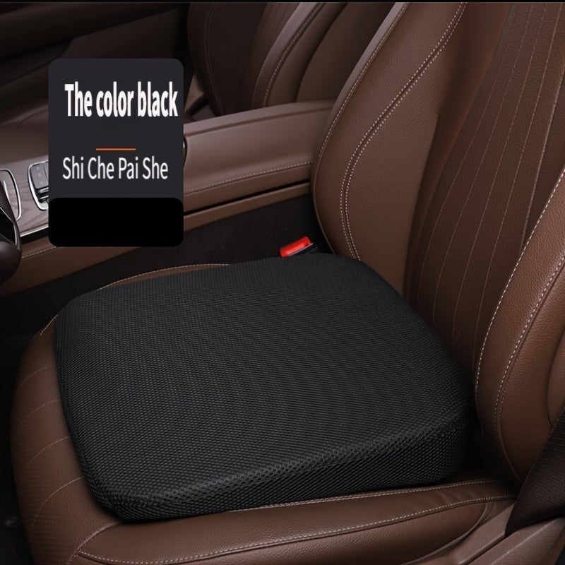 Thickened Car Seat Cushion with Angled Design for Short Stature - Boost Driving Comfort, Easy Care and Perfect Fit