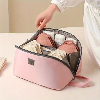 Essential Travel Companion Bag - Spacious, Lightweight, Dustproof Underwear Organizer with Zipper Closure - Ideal for Minimalist Adventurers
