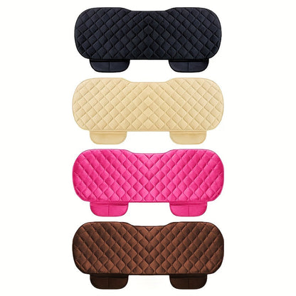 Car Back Seat Cover – Plush Rear Protector Mat, Non-Slip Auto Chair Cushion Accessories for Back Row