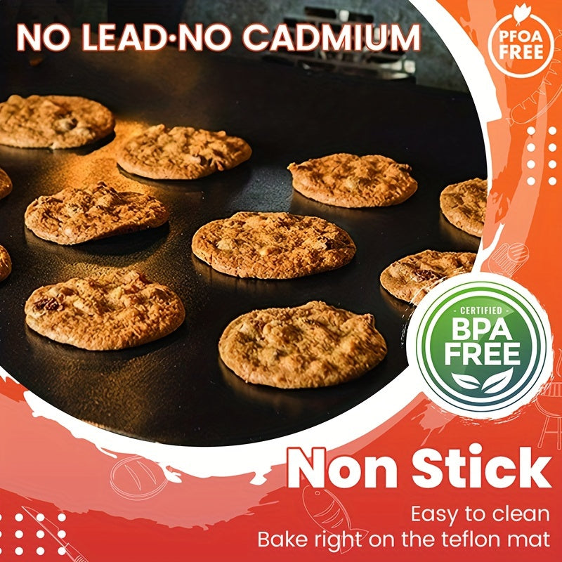 2 Pack Premium Heavy Duty Oven Liners - Non-Stick, BPA & PFOA Free, Heat Resistant | Easy Clean, 16x24 Inch Thick Oven Mats for Electric, Gas, Toaster, Convection, Microwave Ovens, Grills | Durable BBQ Accessories