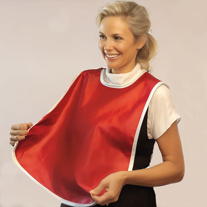 Adult Reusable Bib – Waterproof and Stain Resistant, Suitable for Seniors and Adults, Grey Towel Material, Machine Washable