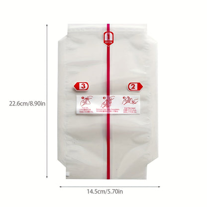 100PCS Authentic Japanese Onigiri Bags - Double-Layered, Leak-Proof Triangle Rice Ball Wrappers for Picnics and Convenience - Stylish and Durable