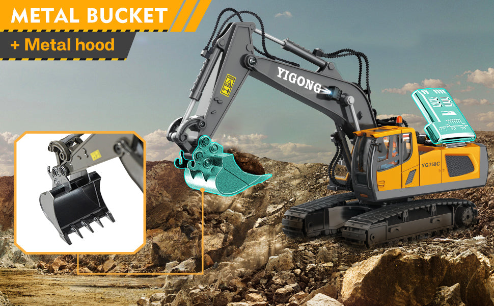 New RC Engineering Vehicle Toy — 2.4G Crawler Bulldozer, Excavator & Dumper Car for Boys, Kids Holiday Gift