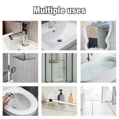 Powerful Bathroom Glass Cleaner - Removes Hard Water Stains, Soap Scum, and Lime from Shower Doors, Mirrors, Tiles, and Faucets