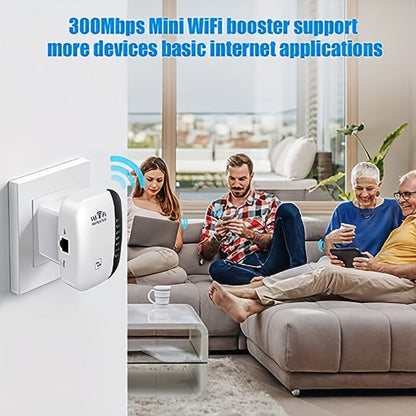 2023 WiFi Extender with Ethernet Port - 3000 Sq. Ft. Coverage, 1-Tap Setup, WiFi Booster for Large Home Areas
