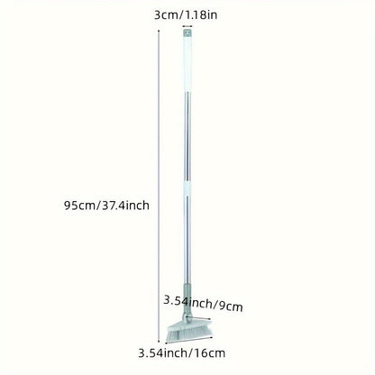 Triangle Floor Brush – Long Handled Hard Bristled Brush for Wall Corners, Ceramic Tiles, and Bathroom Cleaning