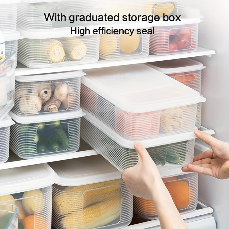 7pcs Freezer-Safe Food Storage Containers Set with Lids – Leakproof, BPA-Free PP Plastic, Stackable for Meat, Fruits and Vegetables, Kitchen Essentials