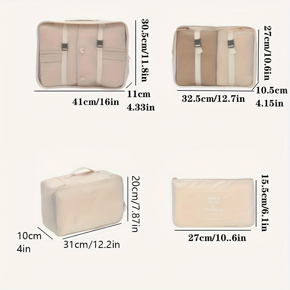 7PCS Large Capacity Travel Organizer Set - Premium Nylon Packing Cubes with Storage Pouch - Lightweight, Durable, and Easy to Use for Vacation and  Travel