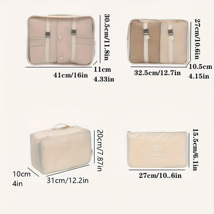 7PCS Large Capacity Travel Organizer Set - Premium Nylon Packing Cubes with Storage Pouch - Lightweight, Durable, and Easy to Use for Vacation and  Travel
