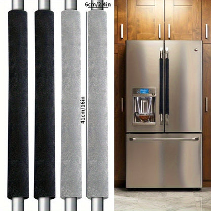 2pcs Premium Kitchen Handle Covers - For Refrigerator, Microwave, Dishwasher - Easy to Clean, Heat Resistant, Durable Protection and Home Decoration