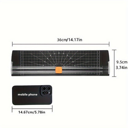 ProCut Portable Paper Cutter – Rotary Trimmers for A3/A4 Sizes – Effortless Cutting, Precise Results – Compact Design for Office, School, and Home Use