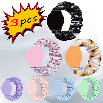 Adjustable Scrunchie Band for Samsung Galaxy Watch 6/5/4 - Soft Stretchy Strap for Women, Compatible with 40mm, 44mm, 45mm, 42mm and 46mm