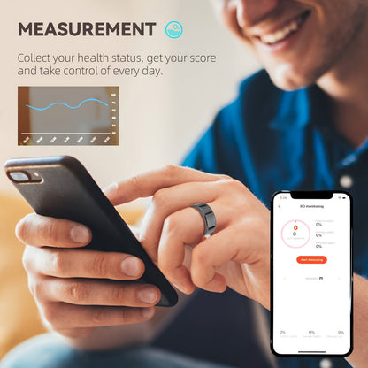 Smart Fitness Ring with Charging Compartment - Tracks Steps, Distance, Calories, Sleep; Compatible with iPhone & Android, Remote Photo Control, Water Resistant, Stylish and Comfortable