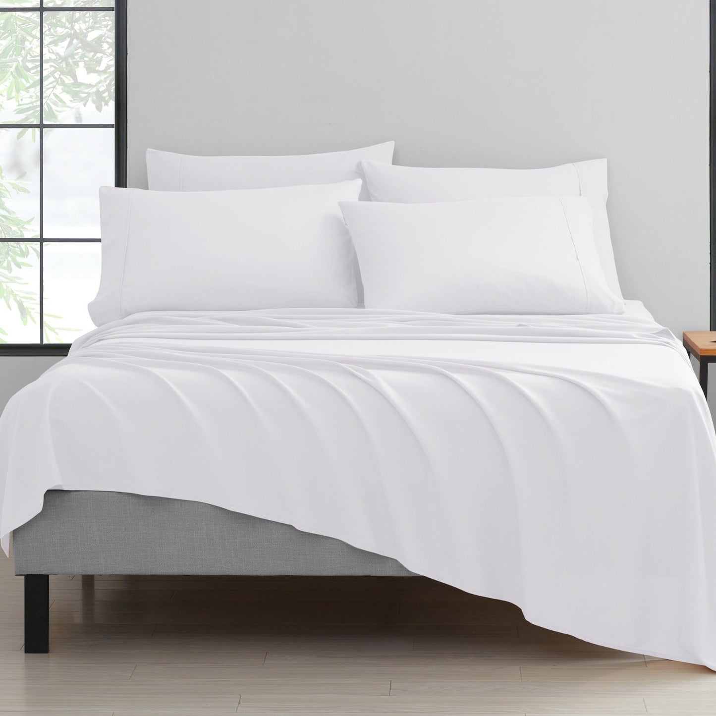 Bamboo 2000 Thread Count 6-Piece Luxury Sheet Set - Organic, Cooling, 16 Inch Deep Pocket, Egyptian Luxury with Bonus Pillowcases - Shrink and Fade Resistant