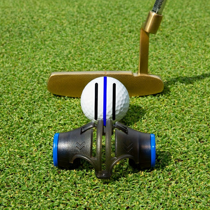 Huan 360° Golf Ball Marker with 3 Color Pens - Alignment Tool for Enhanced Swing Accuracy and Aiming
